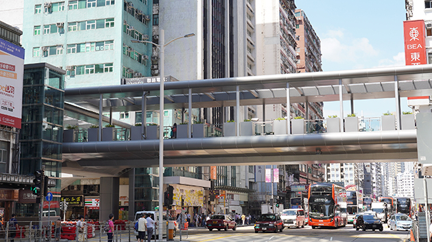 圖集｜旺角道行人天橋啟用 橫跨彌敦道安全又便利