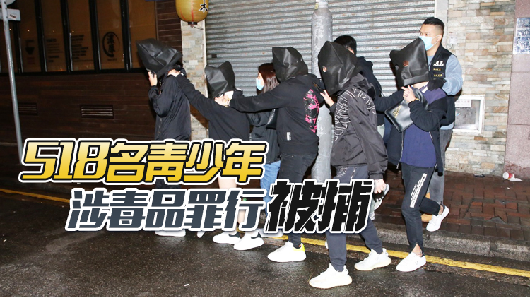 首三季本港734名青少年吸毒 同比大幅上升79%