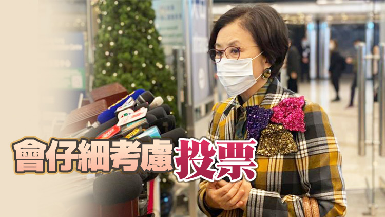 汪明荃：投票準則包括參選人表現及年齡等因素