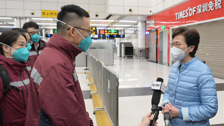 有片｜中央助港大幅提升檢測能力 林鄭：正考慮全民檢測