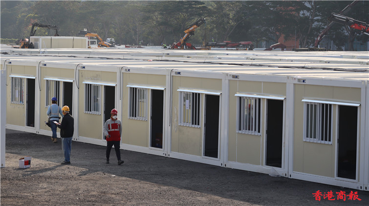 圖集 | 青衣方艙醫院建設如火如荼 料再過兩三天出現規模