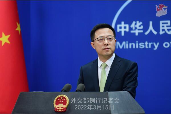 外交部記者會實錄：趙立堅指美對其在烏生化實驗室回應自相矛盾