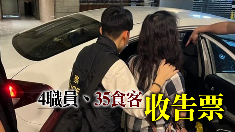 棉登徑食肆傍晚違例營業 負責人被捕