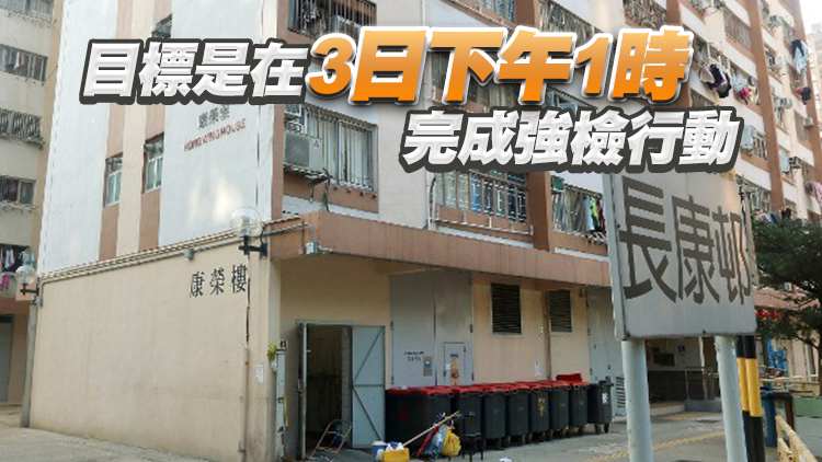 青衣長康邨康榮樓今午3時起圍封強檢