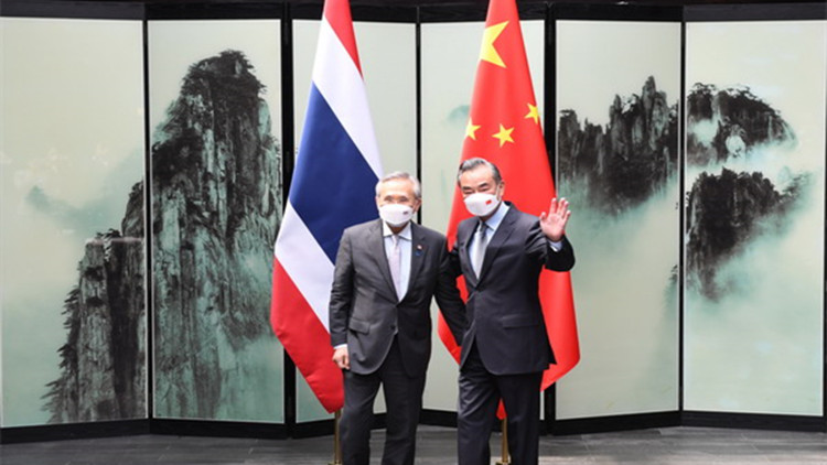 王毅同泰國副總理兼外長敦舉行會談