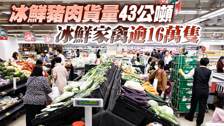 4日內地供港蔬菜近2400公噸 鮮活食品供應充足穩定