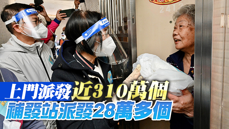 民政事務局：「防疫服務包」派發順利 共派發338萬個