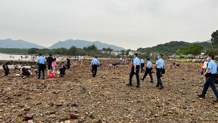 警方復活節長假在沙田執法 票控58人涉違限聚令或口罩令