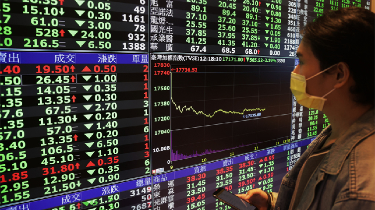 台股收盤重挫404點 台積電下跌11元觸近一年新低