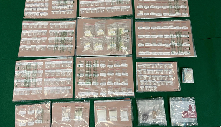 海關沙田檢獲市值約62萬元毒品