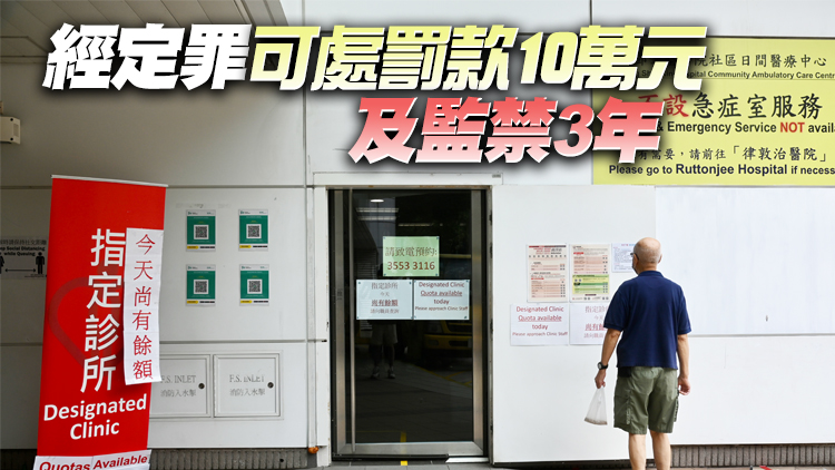 衛生署：6月30日起無牌營辦日間醫療中心即屬違法