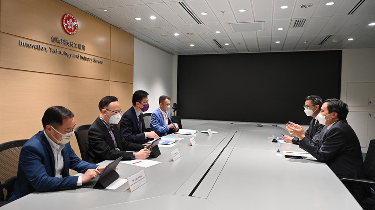 孫東到訪創新科技署 鼓勵同事續推進本港創科發展
