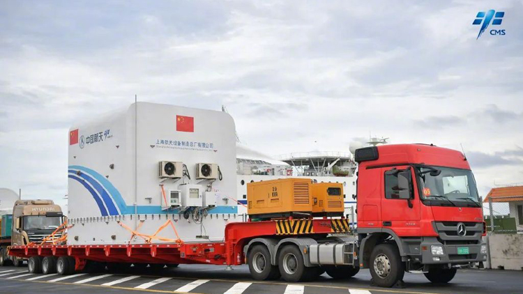 夢天實驗艙運抵文昌航天發射場