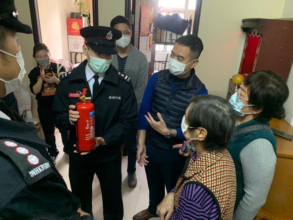 「家居火警偵測器」提醒油尖旺居民逃生