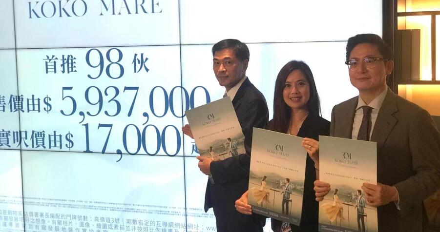 【港樓】會德豐KOKO MARE首推98伙 折實593.7萬起