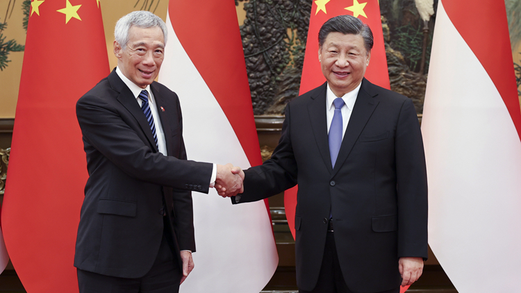 習近平會見新加坡總理李顯龍 切實使「高質量」成為中新合作最鮮明標識