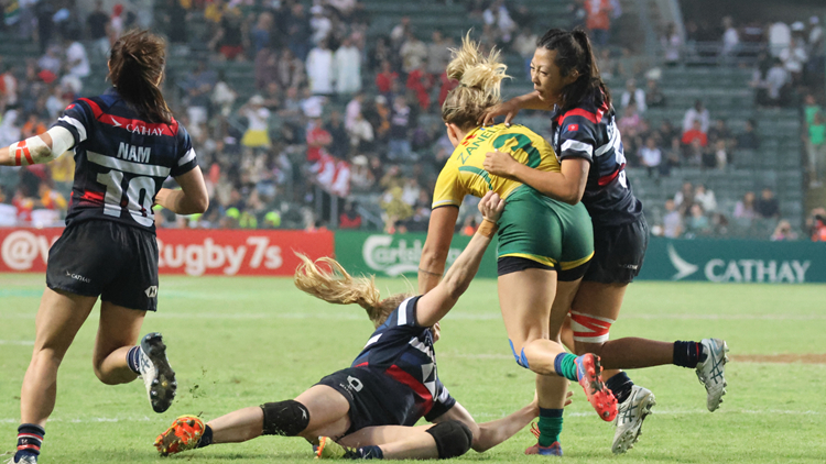 七欖｜藍嘉敏陳穎先後達陣領先上半場 香港女隊10:21負巴西以第12名完賽