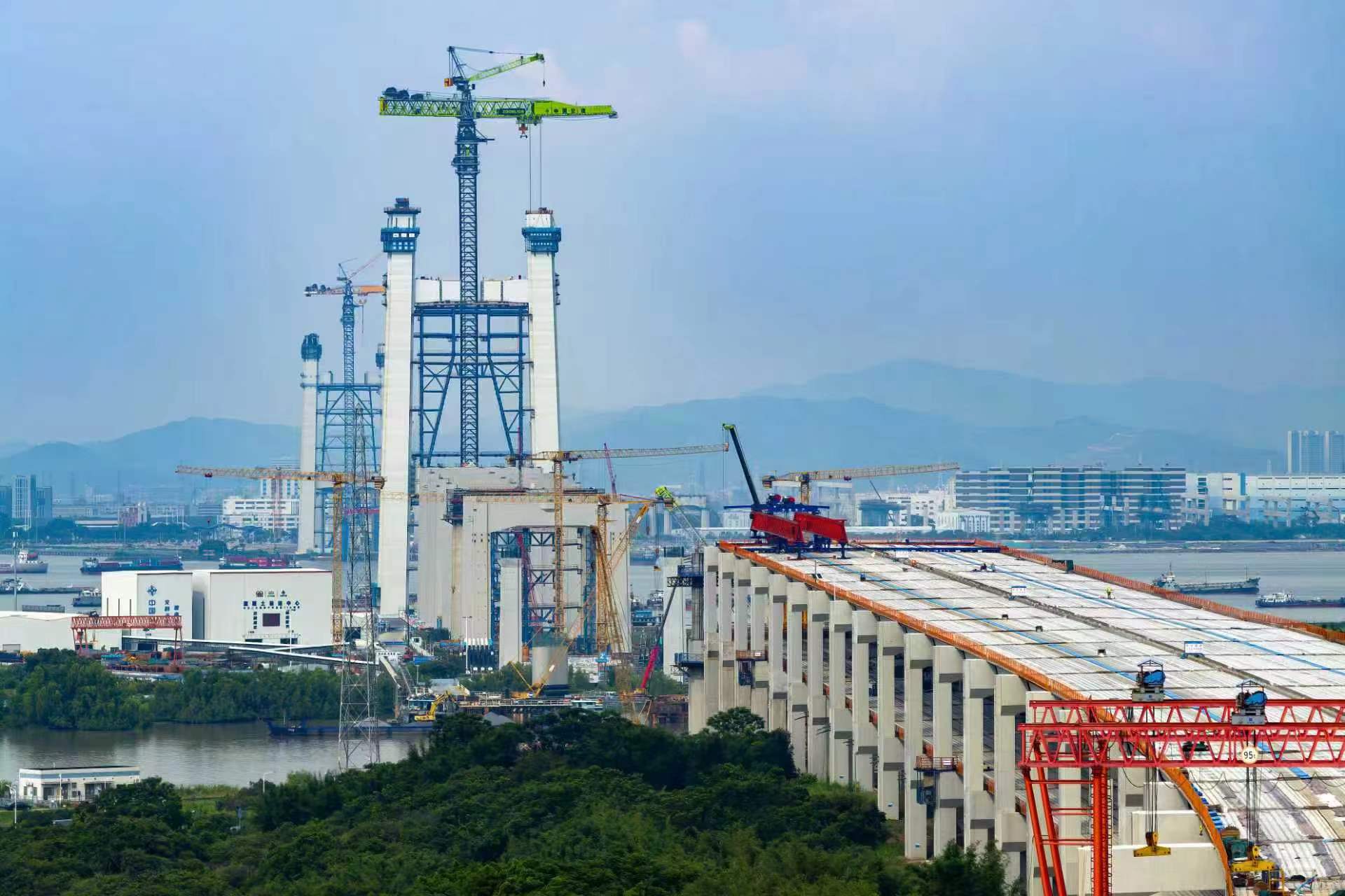 主塔高度過半！獅子洋大橋主塔建設迎來新進展