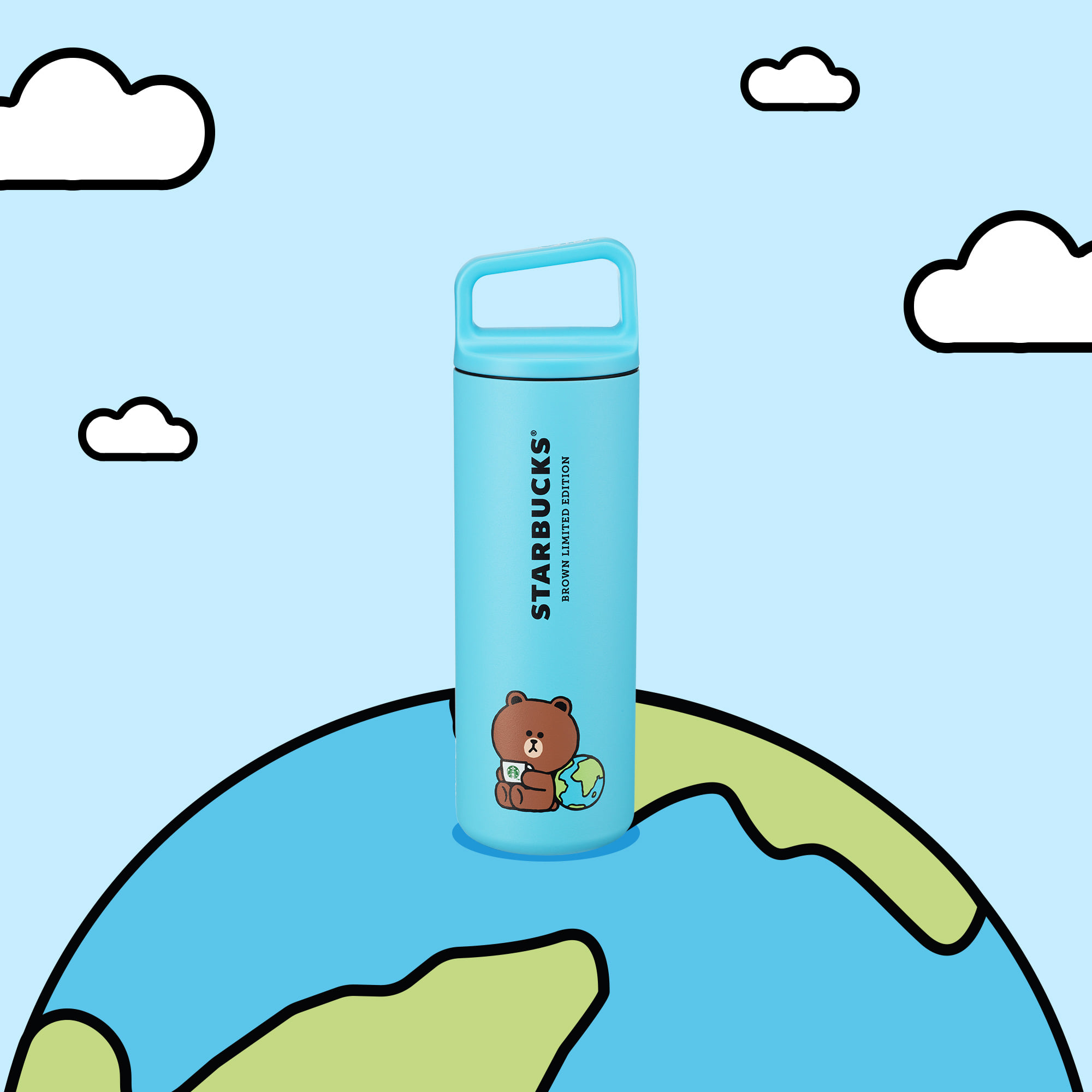 Starbucks_16oz Starbucks® X LINE FRIENDS Brown Earth Day Stainless Steel Water Bottle.jpg