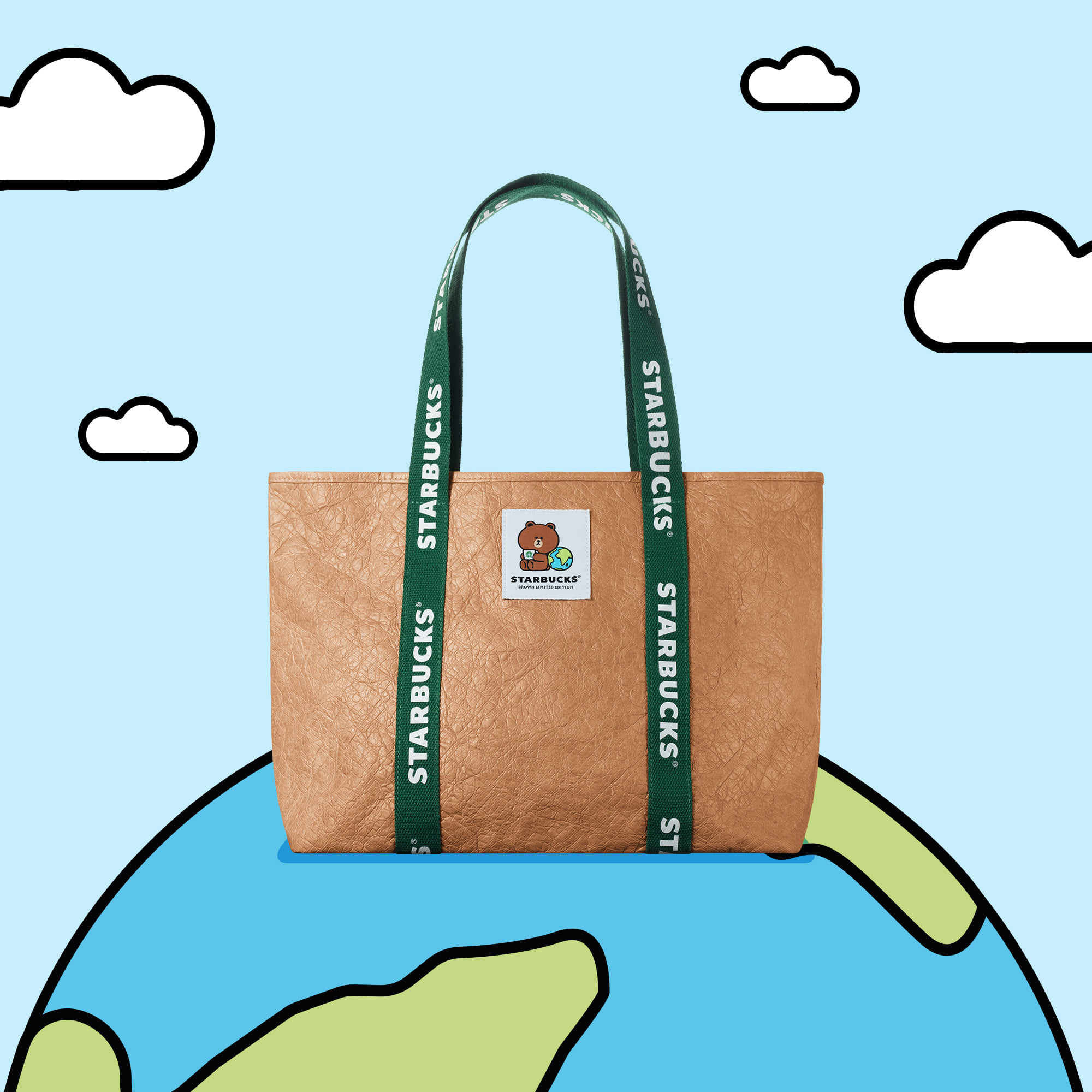 Starbucks_Starbucks® X LINE FRIENDS Brown Earth Day Eco-friendly Tote.jpg