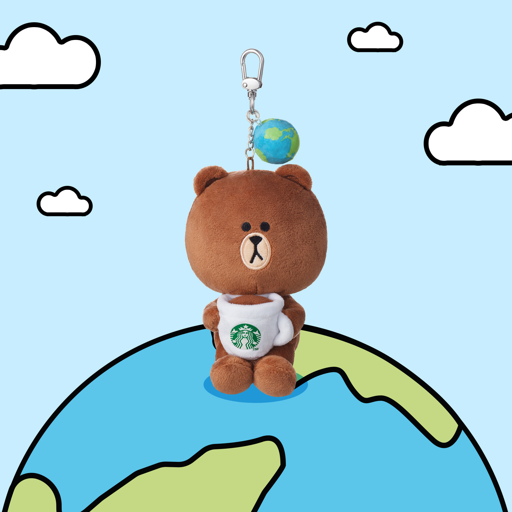 Starbucks_Starbucks® X LINE FRIENDS Brown Earth Day Keychain.jpg