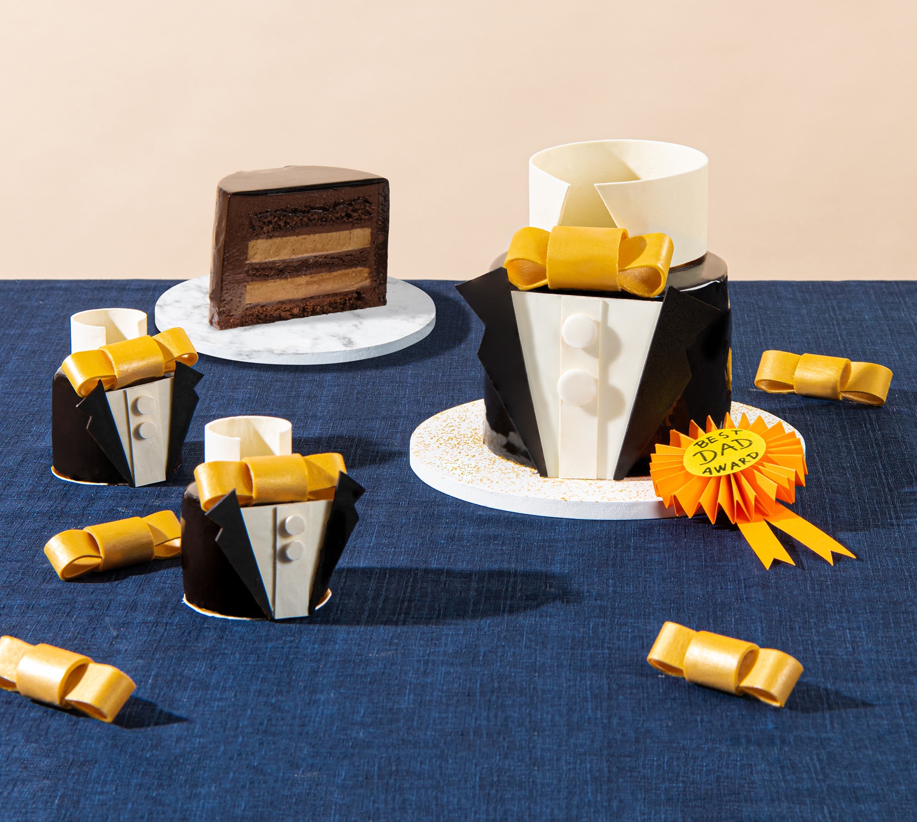 「紳士爹哋」朱古力伯爵茶蛋糕及迷你版 “Gentleman Dad” Dark Chocolate Earl Grey Cake and Cut Cake_2.jpg