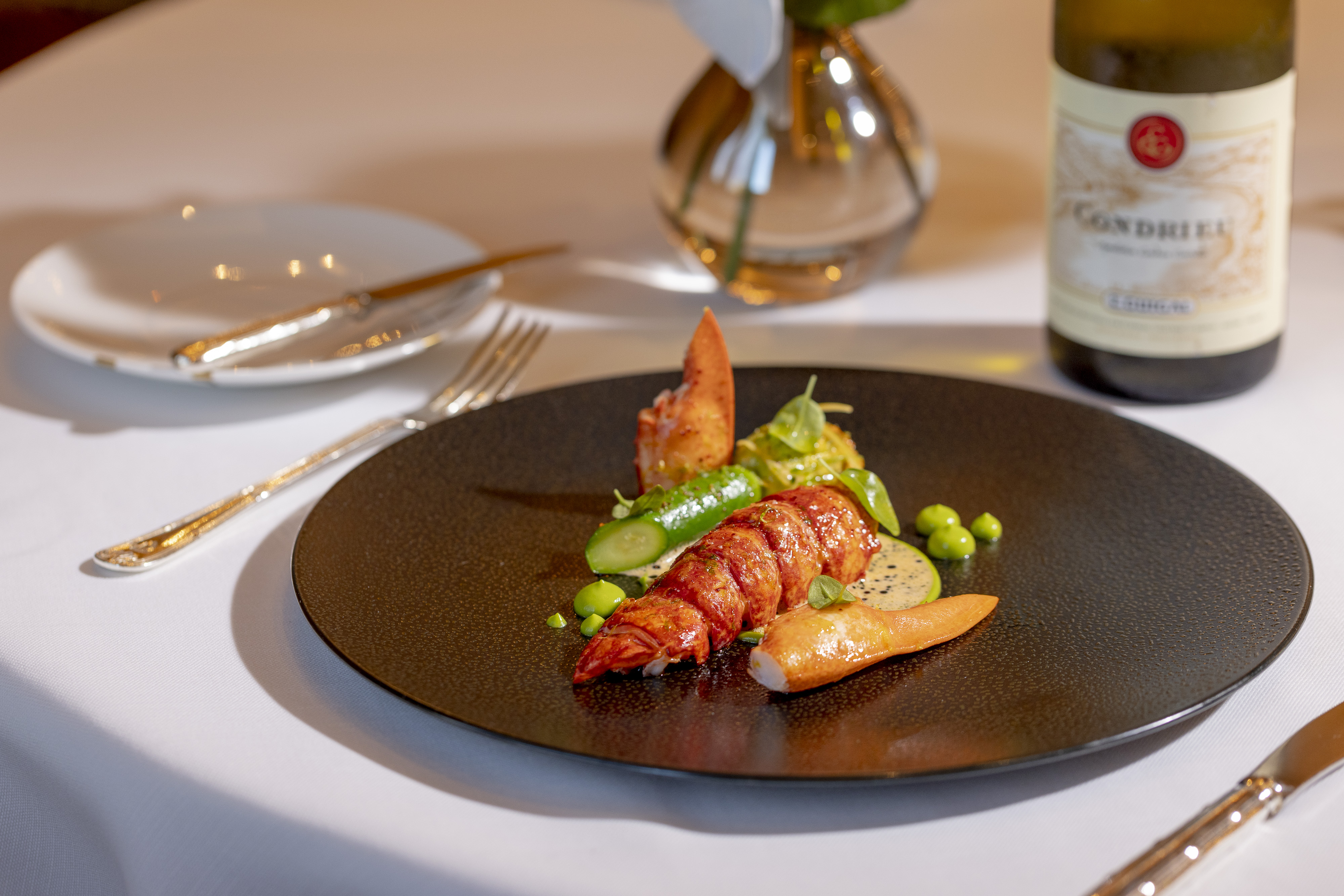 Scottish Blue Lobster - Zucchini Flower, Ricotta Cheese, Homardine Sauce with Martell XO Cognac_H.jpg