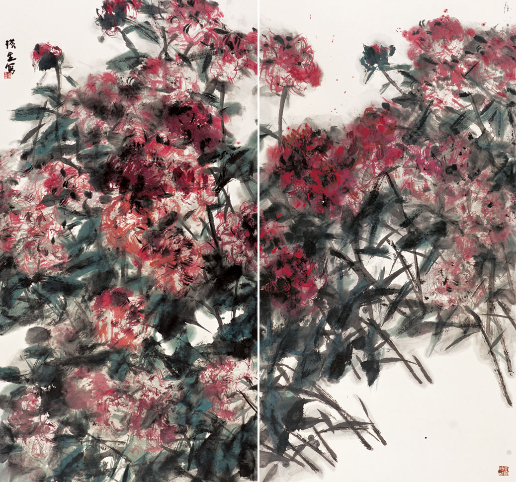 燦爛圖1 紙本設色 190x98cm 2006..jpg