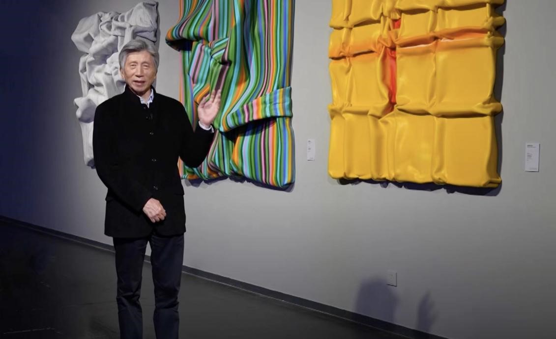 圖4圖説：中國美術家協會主席、中央美術學院院長范迪安 以視頻方式對作品進行解讀.jpg