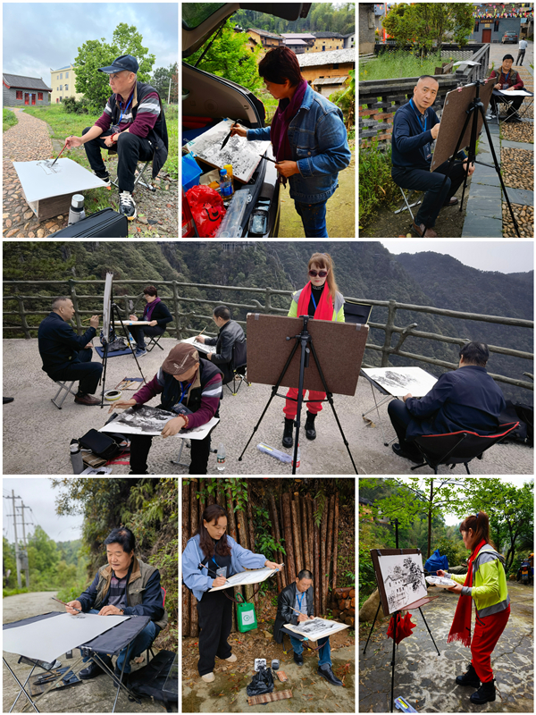 圖片二:畫家們寫生創作.jpg