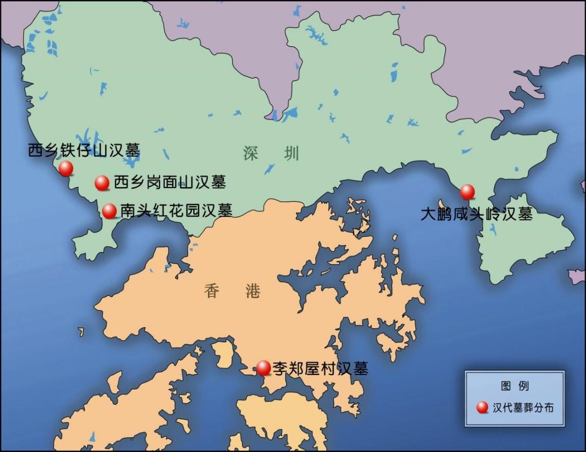 深圳、香港汉墓分布图(主讲嘉宾供图).jpg