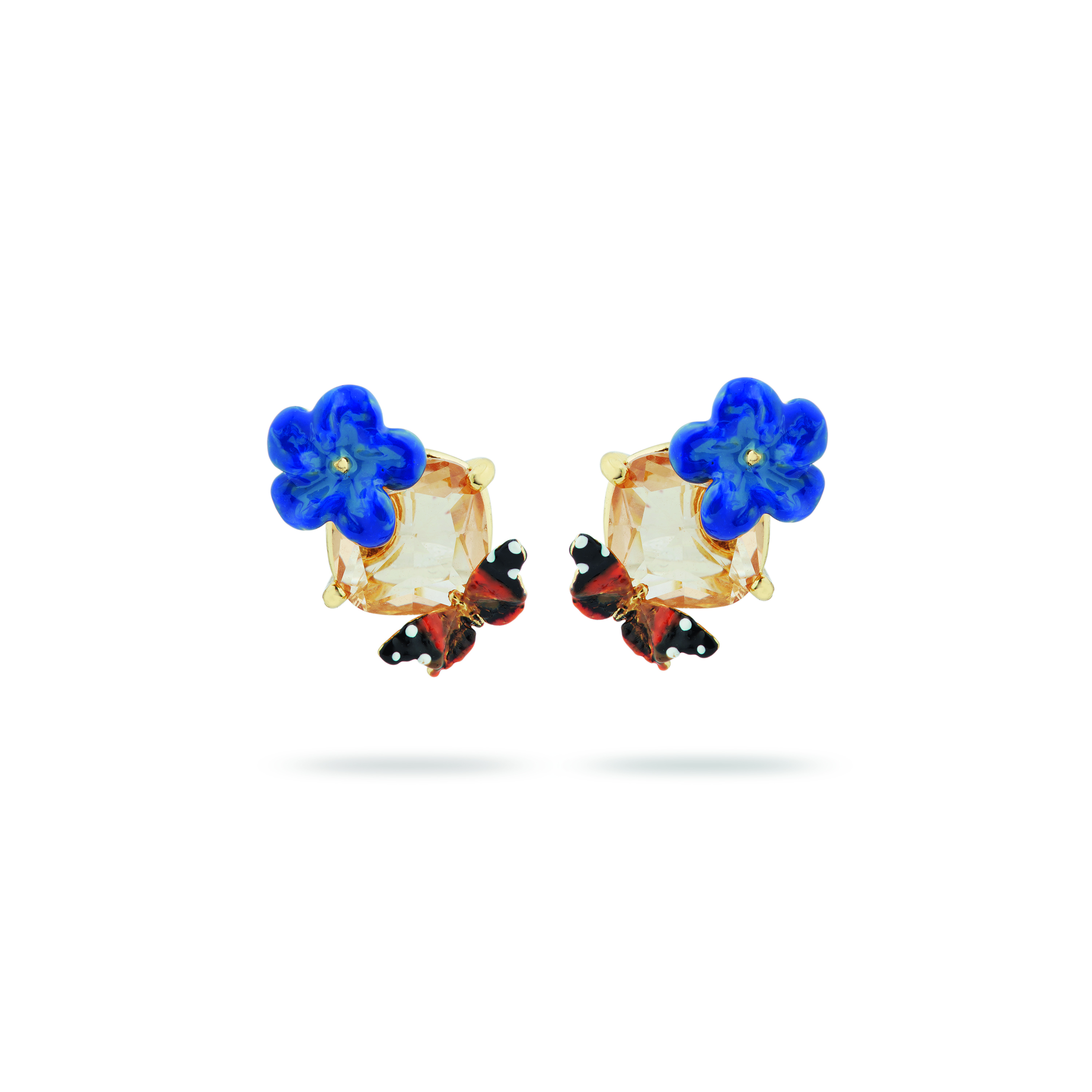 BLUE FLAX FLOWER, FACETED GLASS AND BUTTERFLY POST EARRINGS_1_$970.jpg