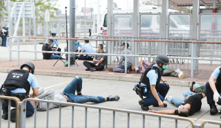 跨部門落馬洲口岸演練炸彈襲擊 警籲防本土恐怖主義冒起