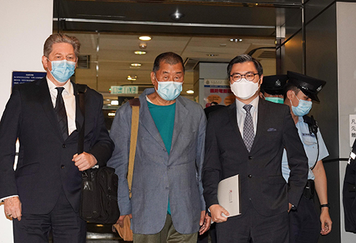 黎智英等15人被拘 涉組織和參與未經批准集結