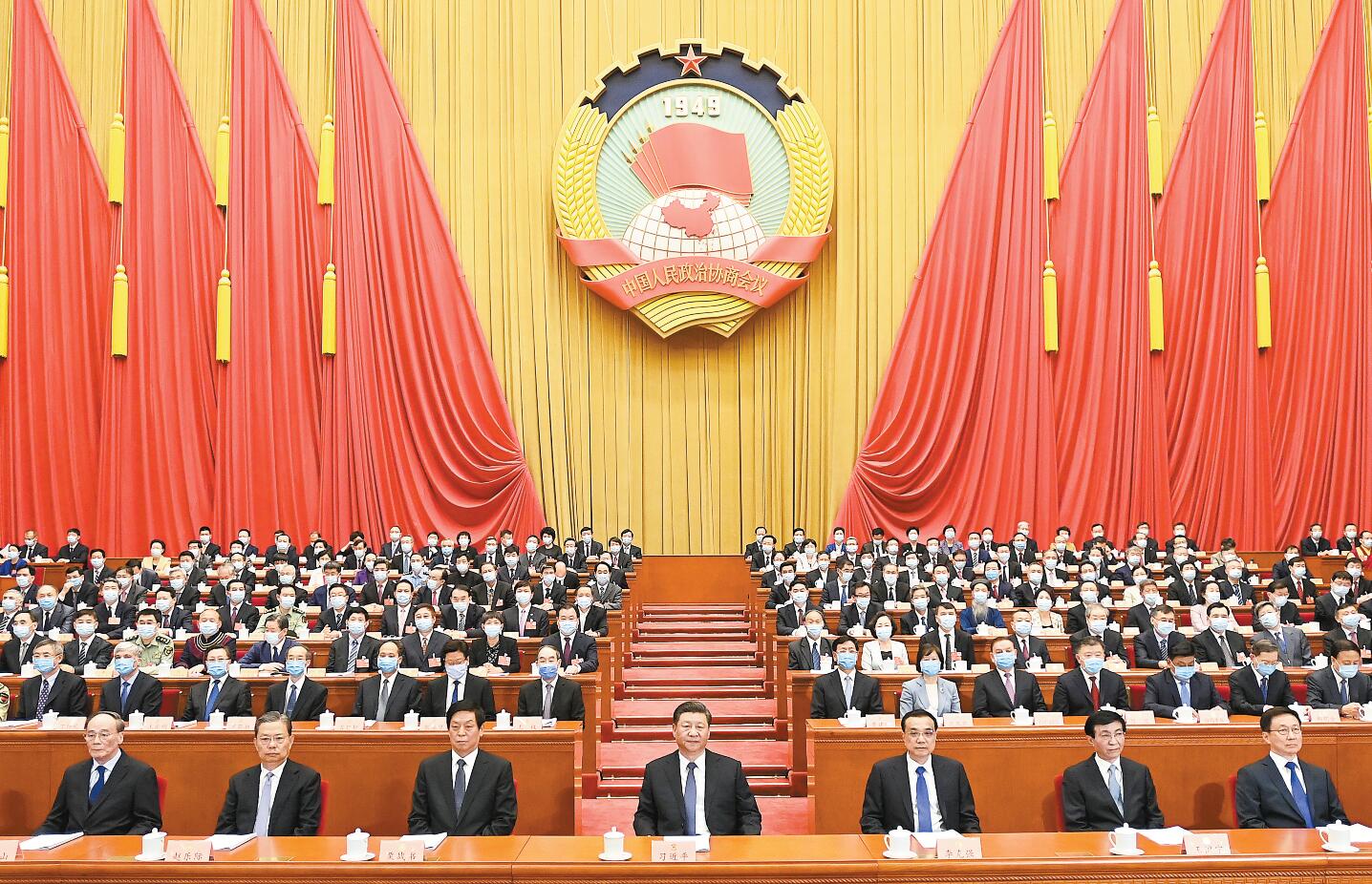 汪洋在全國政協會議開幕式上強調 支持完善特區制度機制 推動一國兩制行穩致遠