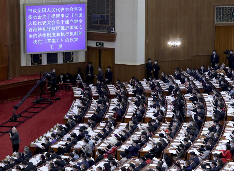 港澳辦指「香港國安法」是必然選擇 為「一國兩制」築牢制度根基