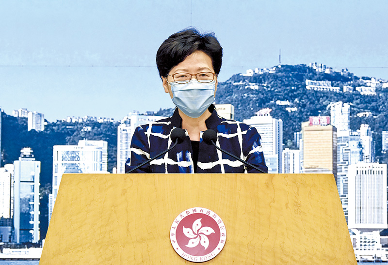 特首再批抹黑者只為政治計算 普檢助港走出疫境