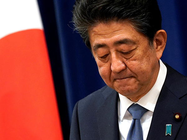 稱病情惡化 或影響重要決定 安倍「斷腸」辭任首相