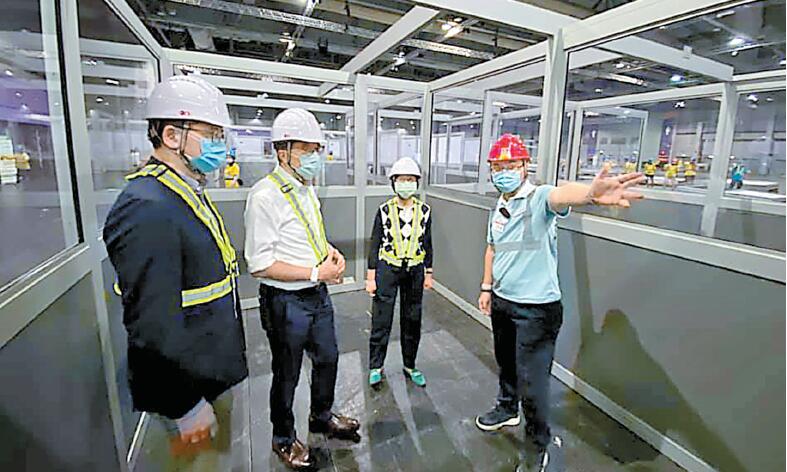 港版火神山方艙醫院動工