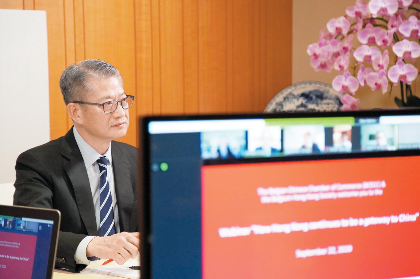 陳茂波料今年全球難恢復大規模往來 港門戶角色無可比擬