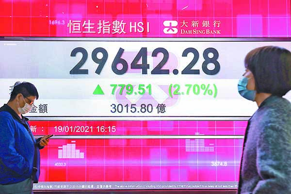 北水浩蕩南湧 藍籌紛紛破頂 港股破紀錄成交3016億