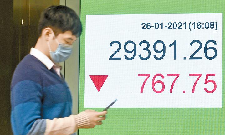 新股招股分流資金 恒指再失30000點大關