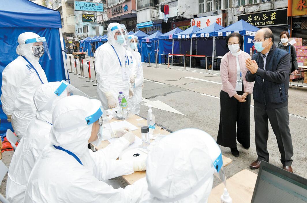 張建宗：絕不低估每一個感染源頭 適時封區強檢力爭清零