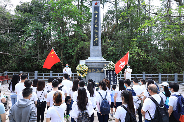 紀念五四致敬烏蛟騰抗日英烈 港青立誓凝聚愛國共識