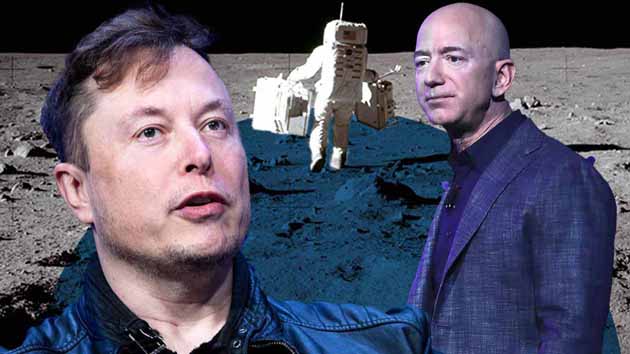  貝佐斯飛天後又想登月  自掏156億與馬斯克爭NASA合約