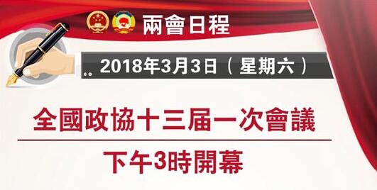 政協議程公布 委員通道開張