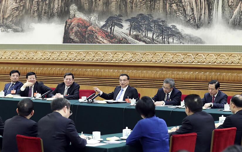 李克强栗战书汪洋王沪宁赵乐际韩正分别参加代表团审议