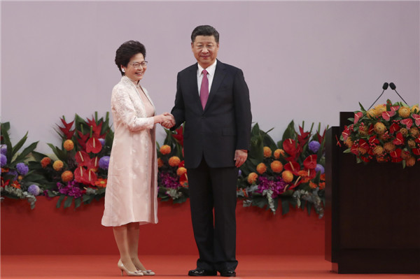 習主席視察香港一周年 特區政府開局良好 林鄭：對中央全力挺港感受最深