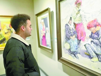 以画作展现新疆 用笔触再现生活 