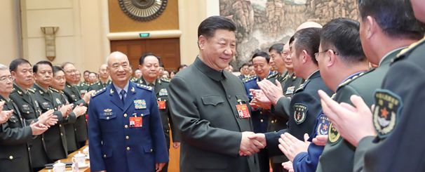 習近平出席解放軍和武警部隊代表團全體會議